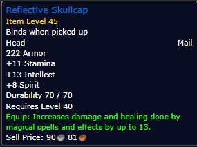 Reflective Skullcap wow sod phase 2